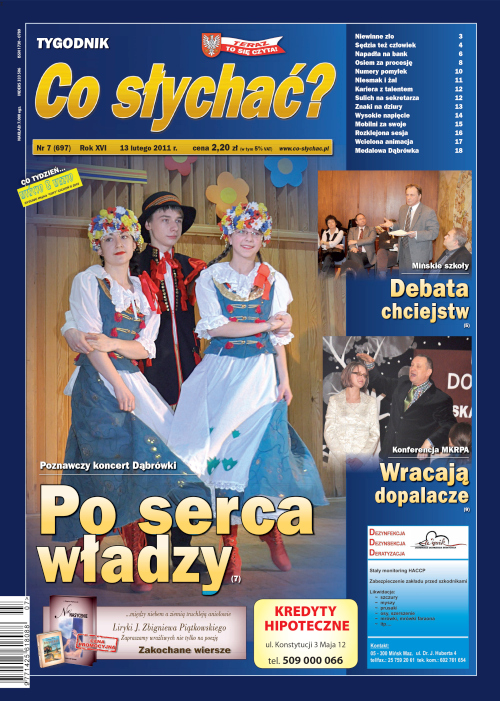 Okładka gazety Co słychać? - nr 7 (697) 2011